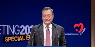 Mario Draghi meeting rimini