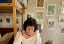 Marie-José Imsand dans son atelier - Aperti 2022